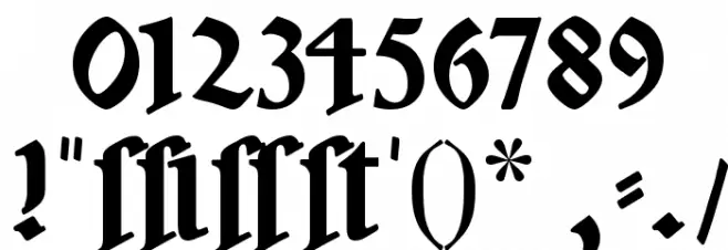 Neudeutsch Polices AUTRES CHARS