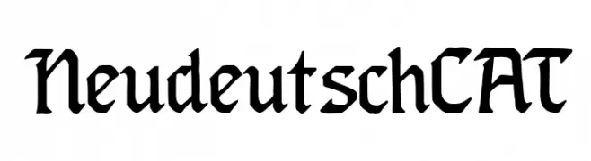 NeudeutschCAT  font caratteri gratis