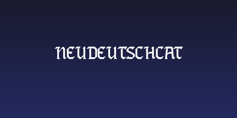 NeudeutschCAT Social Header