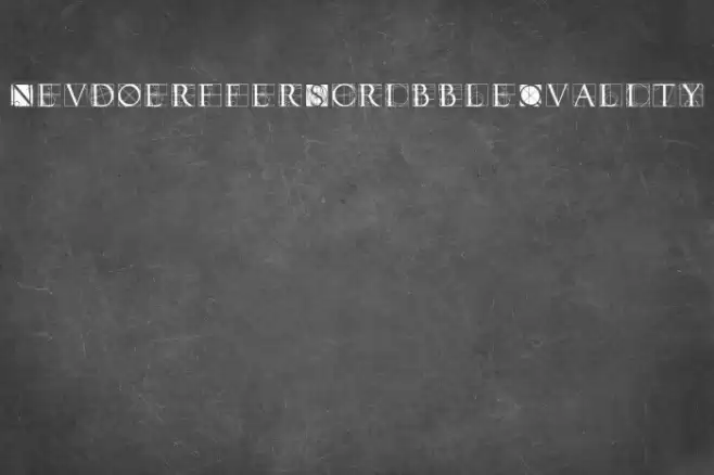 NeudoerfferScribbleQuality フォント examples