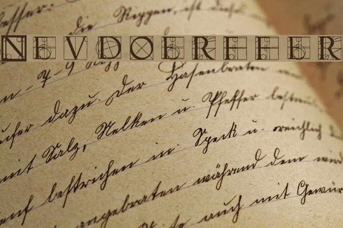 Neudoerffer Font examples