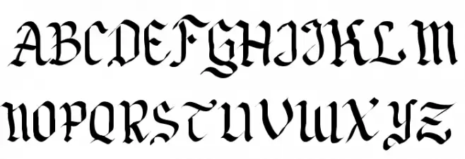 Neue Goth Caratteri MAIUSCOLE