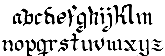 Neue Goth Font LOWERCASE