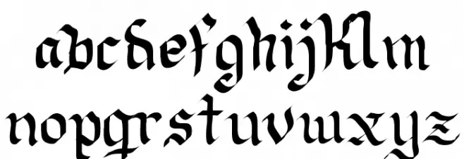 Neue Goth Font LOWERCASE