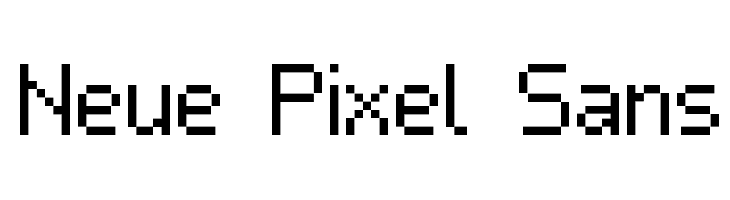 Neue Pixel Sans  フリーフォントのダウンロード