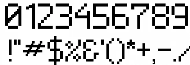 Neue Pixel Sans Font OTHER CHARS