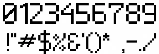Neue Pixel Sans Шрифта ДРУГИЕ символов