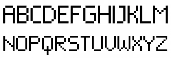 Neue Pixel Sans फ़ॉन्ट अपरकेस