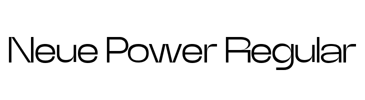 Neue Power Regular  フリーフォントのダウンロード