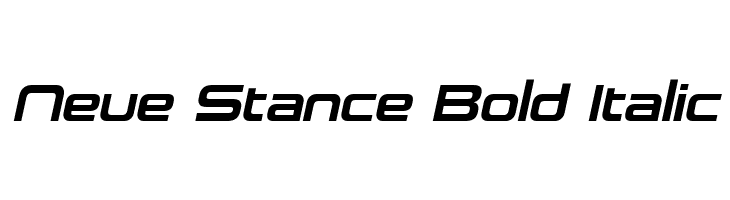 Neue Stance Bold Italic  font caratteri gratis