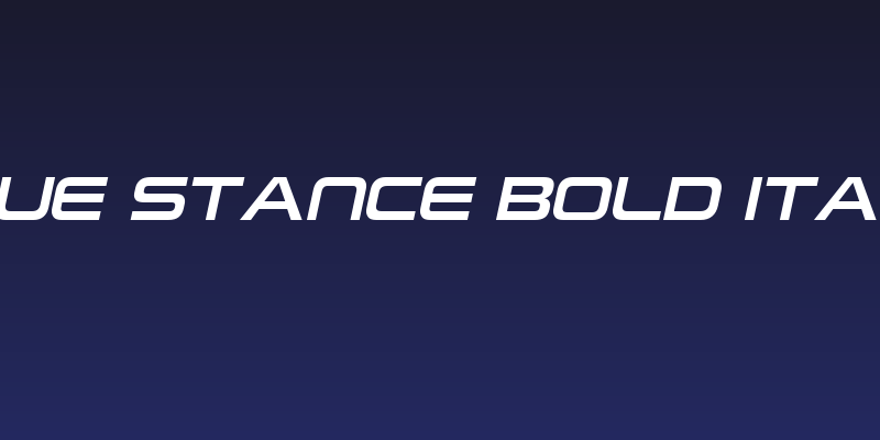 Neue Stance Bold Italic Social Header