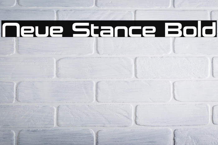 Neue Stance Bold Example 1