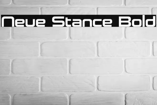 Neue Stance Bold Example 1