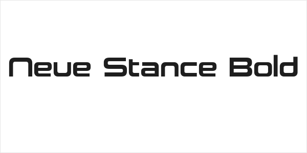 Neue Stance Bold Logo