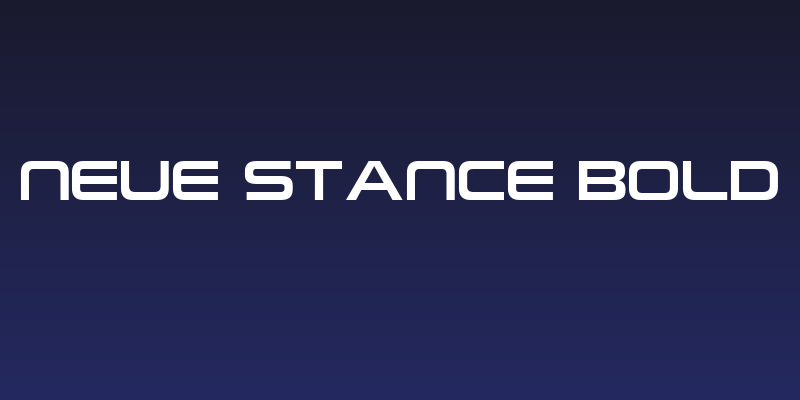 Neue Stance Bold Social Header