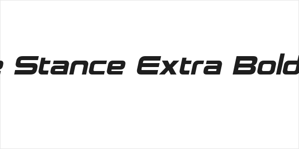 Neue Stance Extra Bold Italic Logo