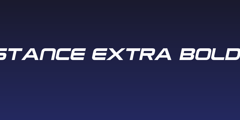 Neue Stance Extra Bold Italic Social Header