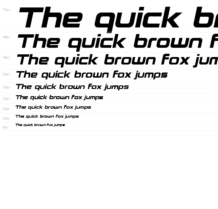 Neue Stance Extra Bold Italic Waterfall