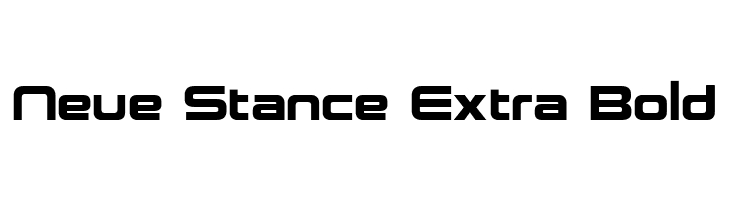 Neue Stance Extra Bold  baixar fontes gratis