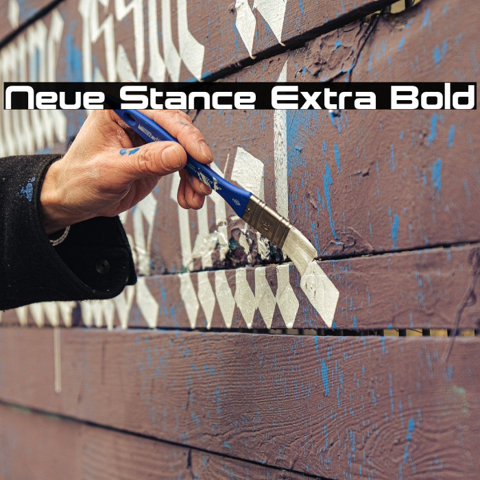 Neue Stance Extra Bold Example 1