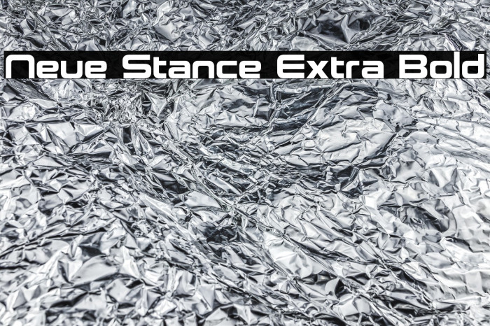 Neue Stance Extra Bold Example 2