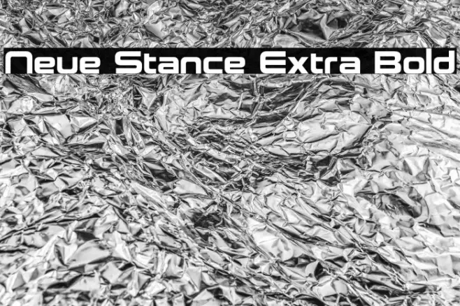 Neue Stance Extra Bold Example 2