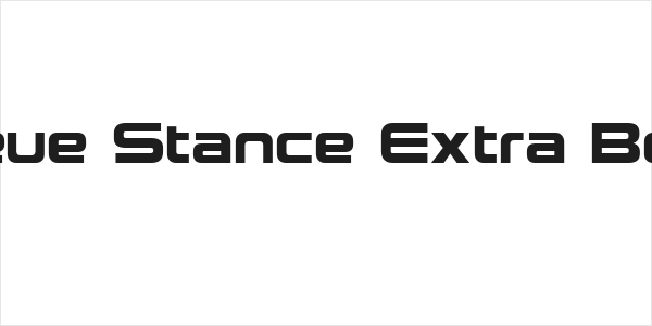 Neue Stance Extra Bold Logo