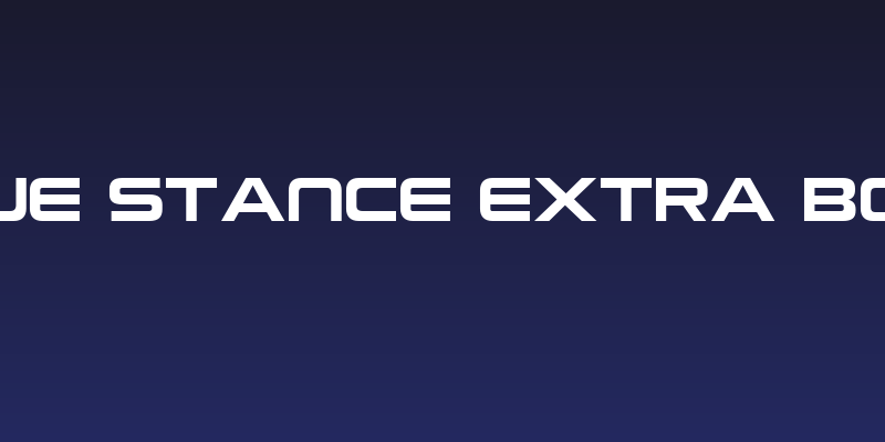 Neue Stance Extra Bold Social Header