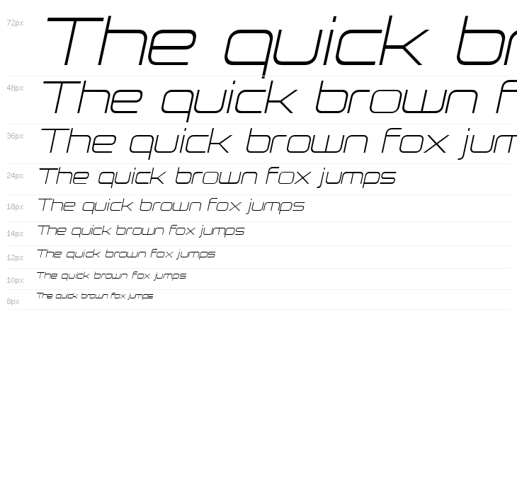 Neue Stance Extra Light Italic Waterfall