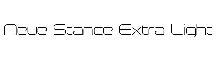 Neue Stance Extra Light  Frei Schriftart Herunterladen