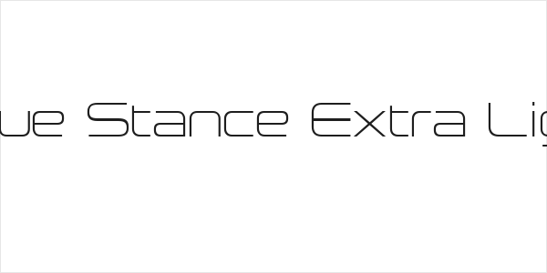 Neue Stance Extra Light Logo
