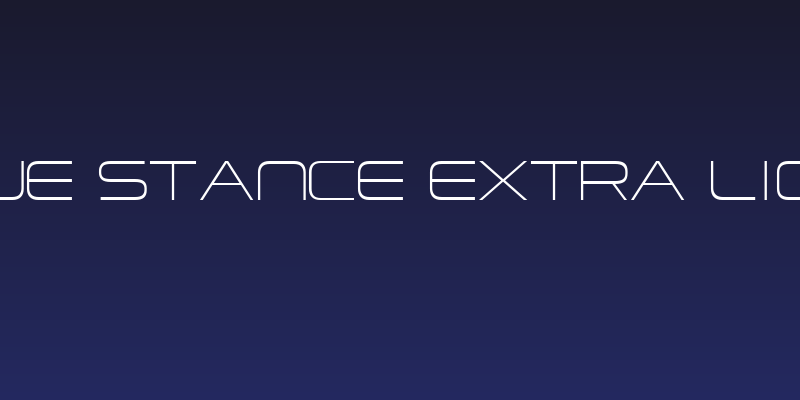 Neue Stance Extra Light Social Header