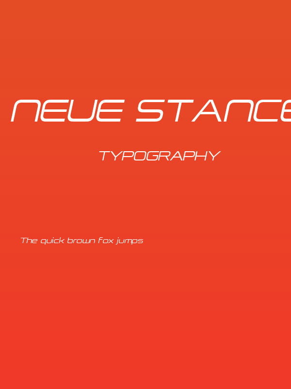 Neue Stance Italic Poster