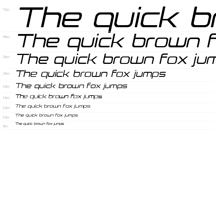 Neue Stance Italic Waterfall