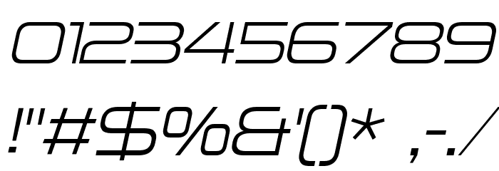 Neue Stance Light Italic Шрифта ДРУГИЕ символов