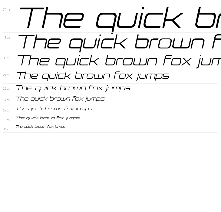 Neue Stance Light Italic Waterfall