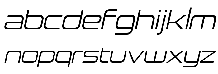 Neue Stance Light Italic Шрифта строчной