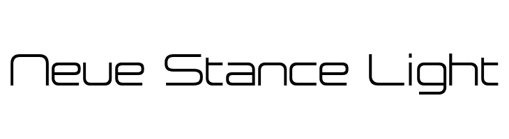 Neue Stance Light  font caratteri gratis