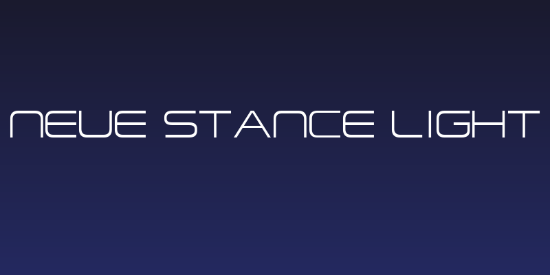 Neue Stance Light Social Header