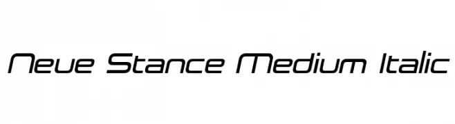 Neue Stance Medium Italic  Frei Schriftart Herunterladen