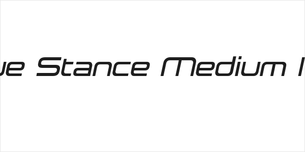 Neue Stance Medium Italic Logo