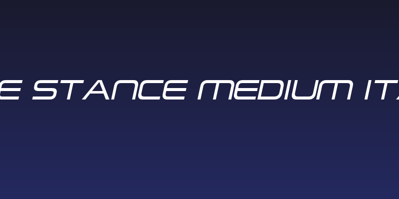 Neue Stance Medium Italic Social Header