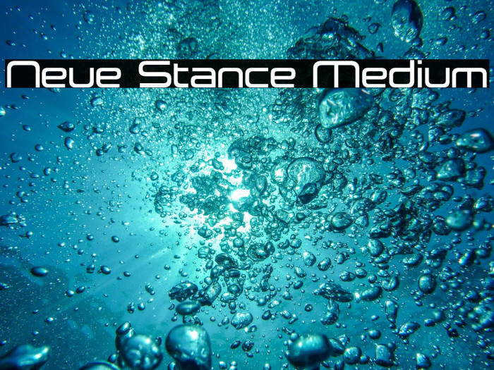 Neue Stance Medium Example 2