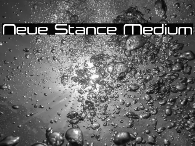 Neue Stance Medium Example 2