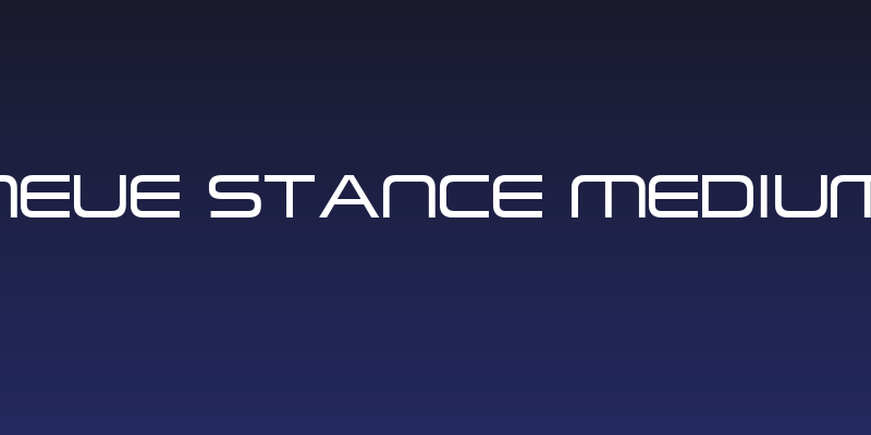 Neue Stance Medium Social Header