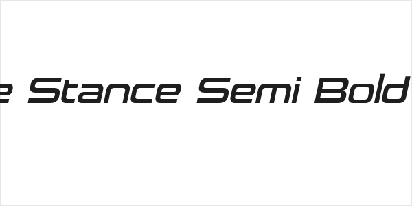 Neue Stance Semi Bold Italic Logo
