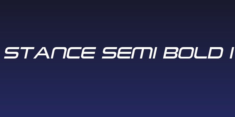 Neue Stance Semi Bold Italic Social Header