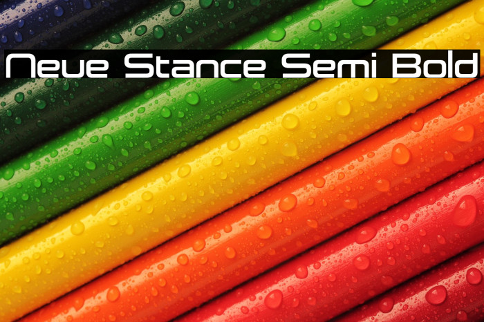 Neue Stance Semi Bold Example 1