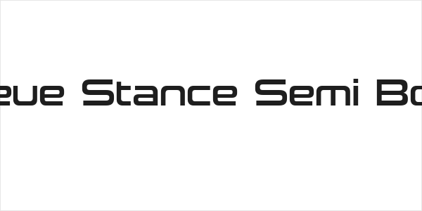 Neue Stance Semi Bold Logo