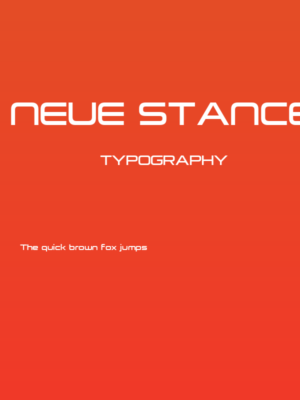 Neue Stance Semi Bold Poster
